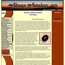 Psychic Sabian Symbols in Astrology