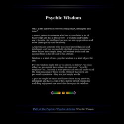 Psychic Wisdom