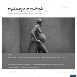 «Aux débuts de la vie psychique», par Francisco Palacio-Espasa