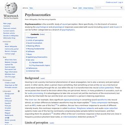 Psychoacoustics