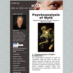 Psychoanalysis of MYTH - Freud and Jung