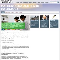 University of Westminster - Research - Psychobiology and Psychophysiology