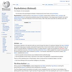 Psychohistory (fictional)