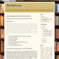 Blog PsychoLoco: Les principaux écueils de la formation