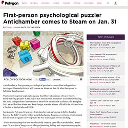 First-person psychological puzzler Antichamber comes to Steam on Jan. 31