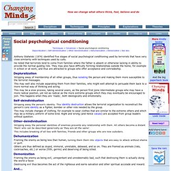 Social psychological conditioning