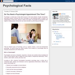 Do You Need a Psychologist Appointment This Time?