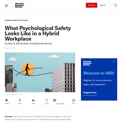 What Psychological Safety Looks Like in a Hybrid Workplace