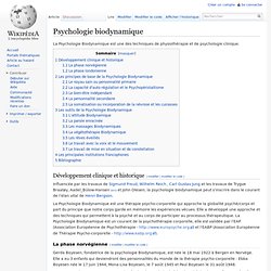 Psychologie biodynamique