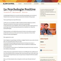 La Psychologie Positive