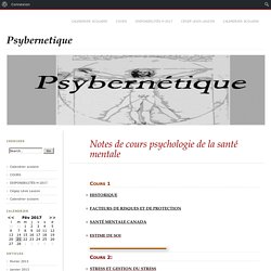 Notes de cours psychologie de la santé mentale – Psybernetique