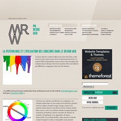 Signification des couleurs dans les sites web