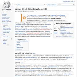 James McClelland (psychologist)