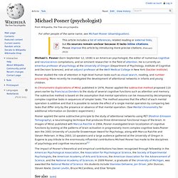 Michael Posner (psychologist)