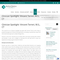 Clinician Spotlight- Vincent Terreri, M.S., CT - Catholic psychologists and counselors serving Maryland and Virginia
