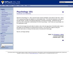 Psychology 101 at AllPsych Online