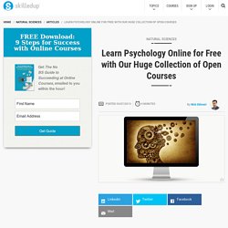 Learn Psychology Online for Free with Our Huge Collection of Open Courses