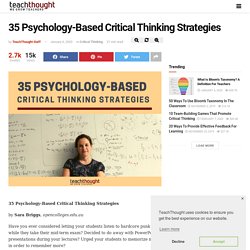 35 Psychology-Based Learning Strategies For Deeper Learning