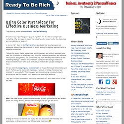 Using Color Psychology For Effective Business Marketing