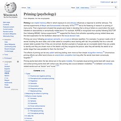 Priming (psychology)