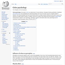 Color psychology