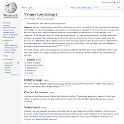Valence (psychology)