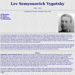 Lev Semyonovich Vygotsky — www.muskingum.edu
