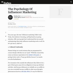 The Psychology Of Influencer Marketing