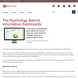 The Psychology Behind Information Dashboards