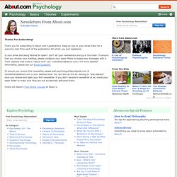 Psychology Newsletter