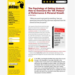 The Psychology of Getting Unstuck: How to Overcome the “OK Plateau” of Performance & Personal Growth