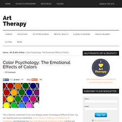 Color Psychology: The Psychological Effects of Colors