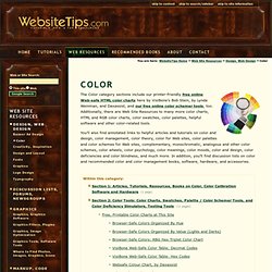 Website Tips: Color