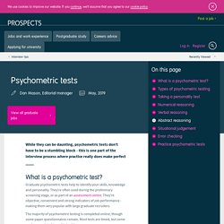 Psychometric tests