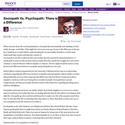 Sociopath Vs. Psychopath: There is a Difference