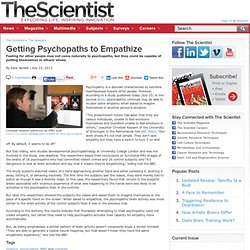 Getting Psychopaths to Empathize