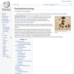 Psychopharmacology