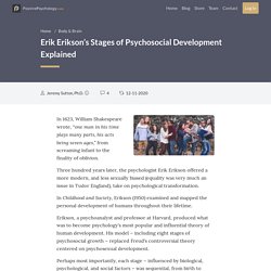 Erik Erikson's Stages of Psychosocial Development Explained