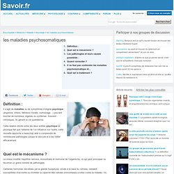 les maladies psychosomatiques