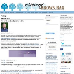 Psychotherapy Brown Bag: Weblogs