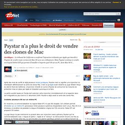 Psystar n'a plus le droit de vendre des clones de Mac - Actualit