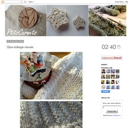 PtitsCarnets: Tuto écharpe tressée