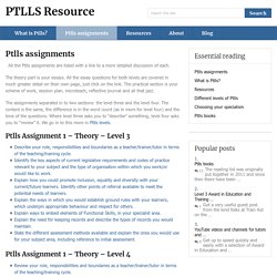 Ptlls assignments