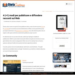 4 (+1) modi per pubblicare racconti online