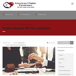 Public Adjuster 101: The Appraisal