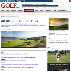 Best Public Golf Courses in Every State 2012