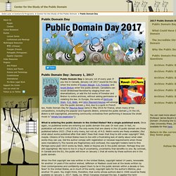 Public Domain Day (Duke Univ. School of Law)