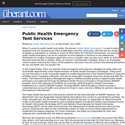 Public Health Emergency Tent Services