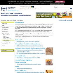 FDF public site: Facts and stats > Food Sectors