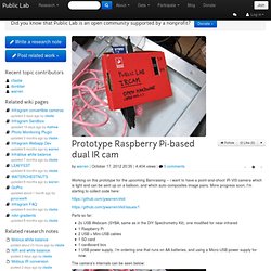 Prototype Raspberry Pi-based dual IR cam